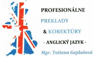 profesionálna prekladateľka - anglický jazyk