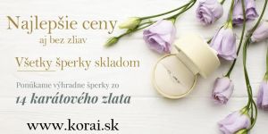 Skvelé zľavy na zlaté šperky zo 14k zlata Korai