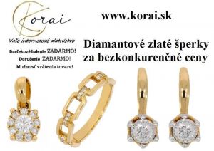 Diamantové zlaté šperky Korai